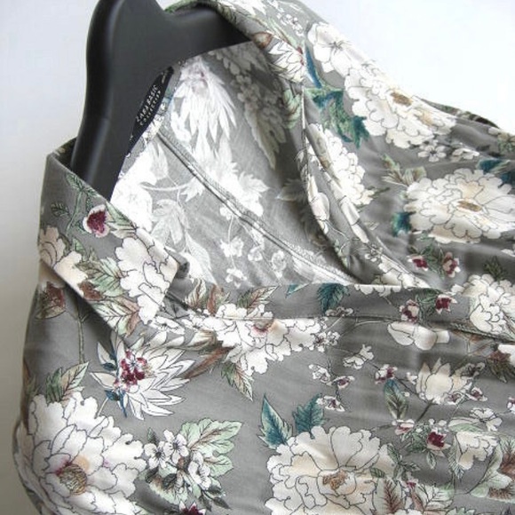 Zara floral print mid dress with belt Boho dress - Picture 7 of 10